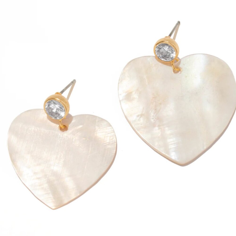 Frasier Sterling - St. Barths Heart Earrings